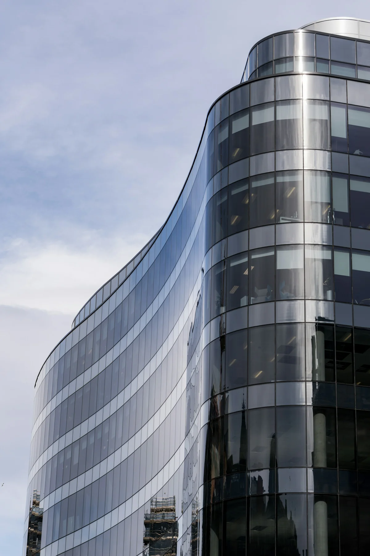 Modern glass commercial architecture
