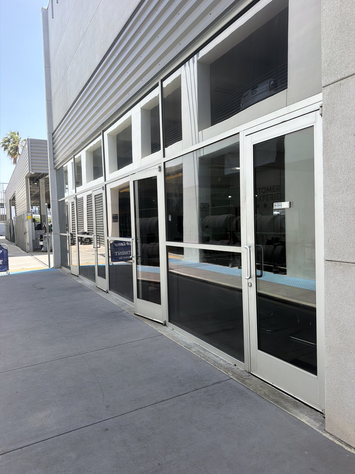 Retail storefront — window film installation, photo 1